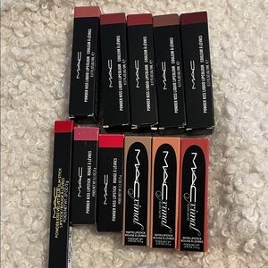11 NIB MAC Cosmetics Lipstick Collection - Bold Reds and Pinks